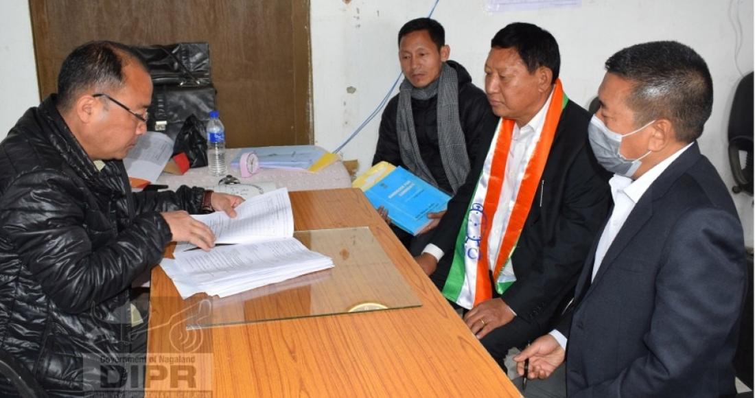 Namri Nchang file nomination from Peren