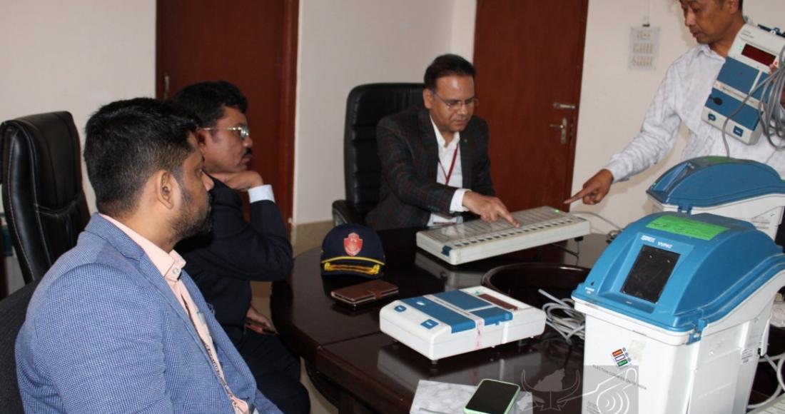 HANDS-ON TRAINING PROGRAMME ON M-3 EVM AND VVPAT HELD AT CHUMOUKEDIMA