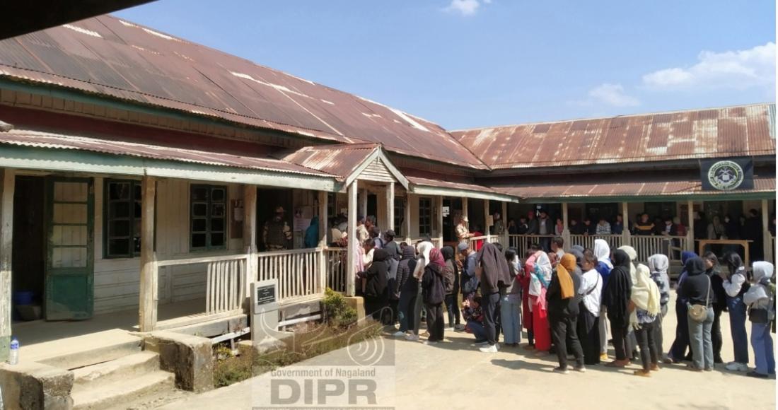 Two Polling Stations in Government Higher Secondary School of  Chozuba for 18 Chozuba AC