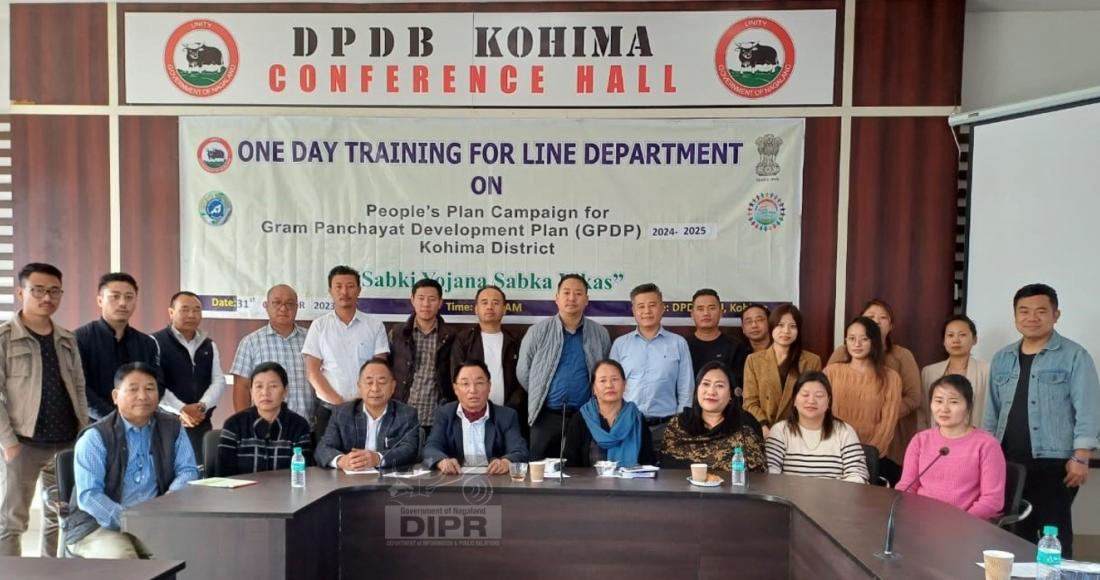 DISTRICT-LEVEL TRAINING ON PEOPLE'S PLAN CAMPAIGN ON GPDP WITH LINE DEPARTMENTS IN KOHIMA