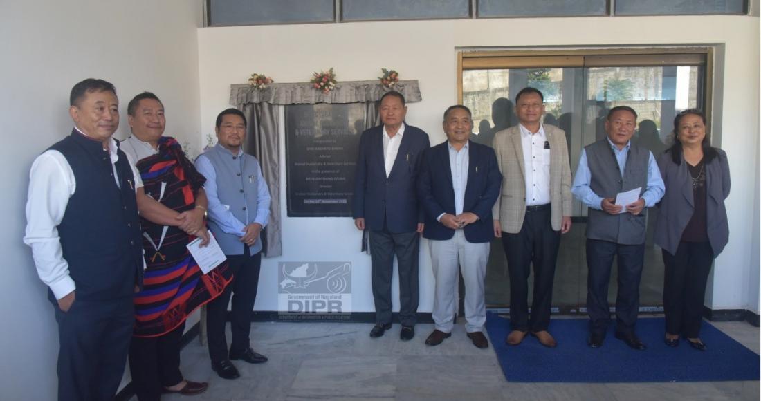 ADVISOR KAZHETO KINIMI INAUGURATES NEW DIRECTORATE BUILDING FOR ANIMAL HUSBANDRY & VETERINARY SERVICES IN NAGALAND