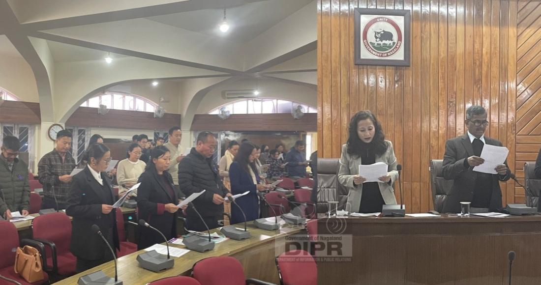 OFFICERS AND STAFFS OF CIVIL SECRETARIAT NAGALAND TOOK PLEDGE TO END VIOLENCE AGAINST WOMEN