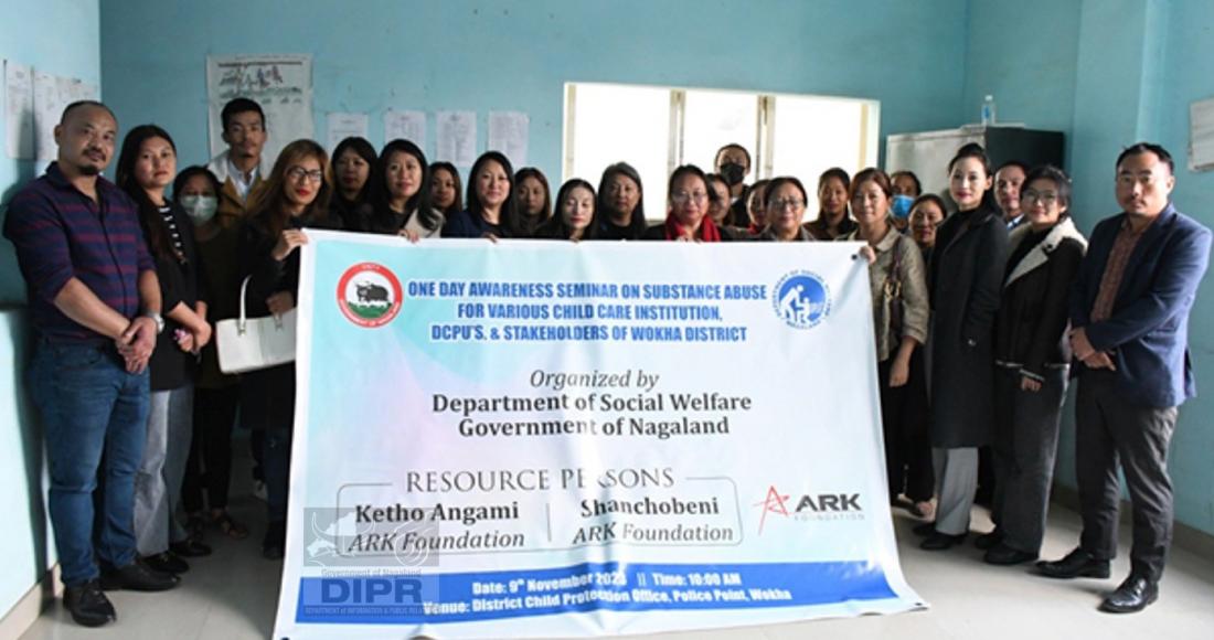 DEPARTMENT OF SOCIAL WELFARE ORGANIZES SUBSTANCE ABUSE AWARENESS SEMINAR IN WOKHA DISTRICT