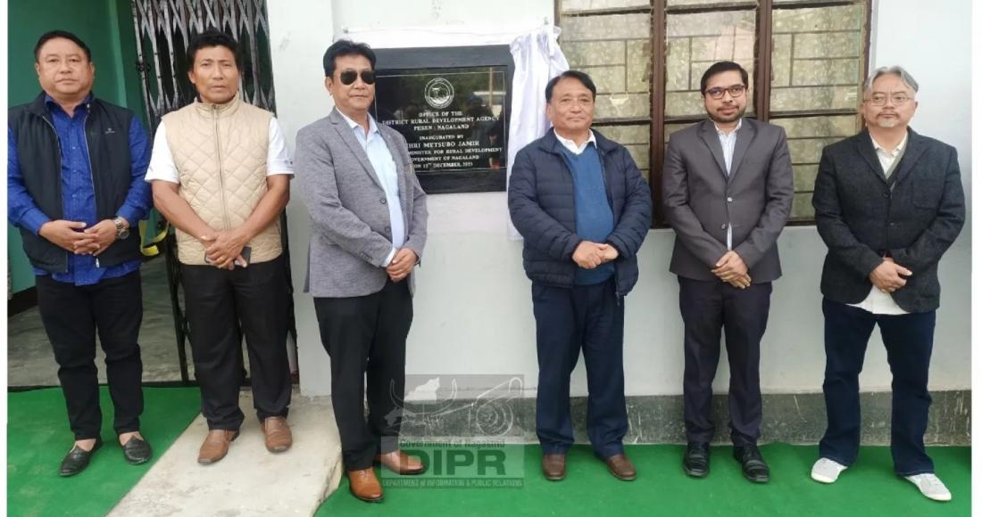 Minister for Rural Development and SIRD, Metsubo Jamir inaugurated the District Rural Development Agency (DRDA) Office l, Peren on 15th December 2023 at New District Head Quarter Peren.