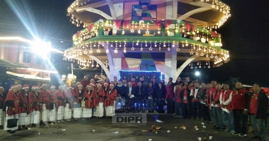 Advent Christmas Programme Unites Tuensang Community at Clock Tower