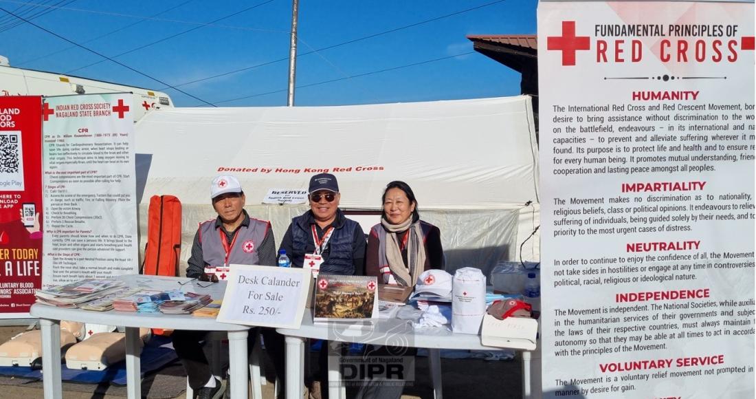 INDIAN RED CROSS SOCIETY EXTENDS FREE MEDICAL SERVICES DURING HORNBILL FESTIVAL AT KISAMA HERITAGE VILLAGE