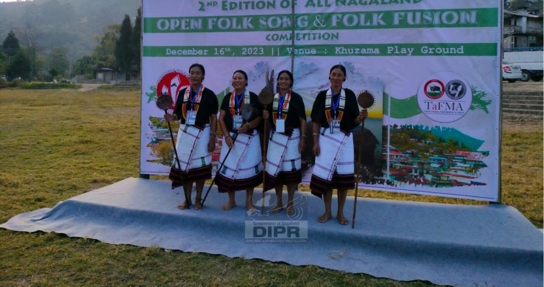 2nd EDITION OF ALL NAGALAND OPEN FOLK SONG AND FOLK FUSION COMPETITION HELD AT KHUZAMA