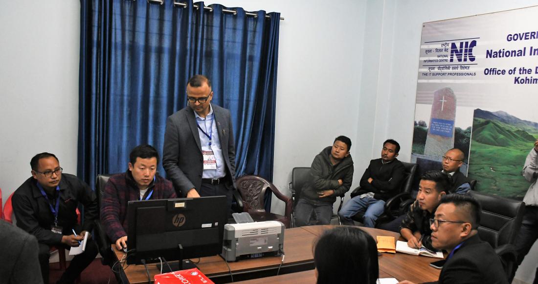 FIRST RANDOMIZATION OF EVMS/VVVPATS WAS DONE IN THE PRESENCE OF POLITICAL PARTIES, AROS AND ELECTION MACHINERIES AT DC OFFICE COMPLEX, KOHIMA ON 26TH MARCH 2024.