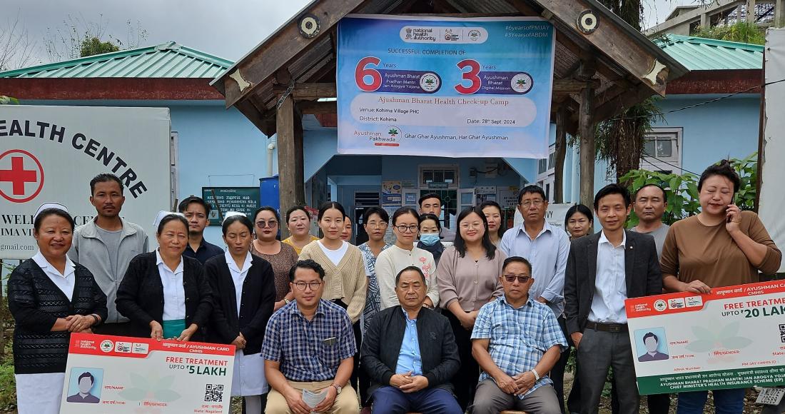 Ayushman Bharat Health Check-Up Camp was organised at Kohima Village Primary Health Centre (PHC) on 28th September 2024.