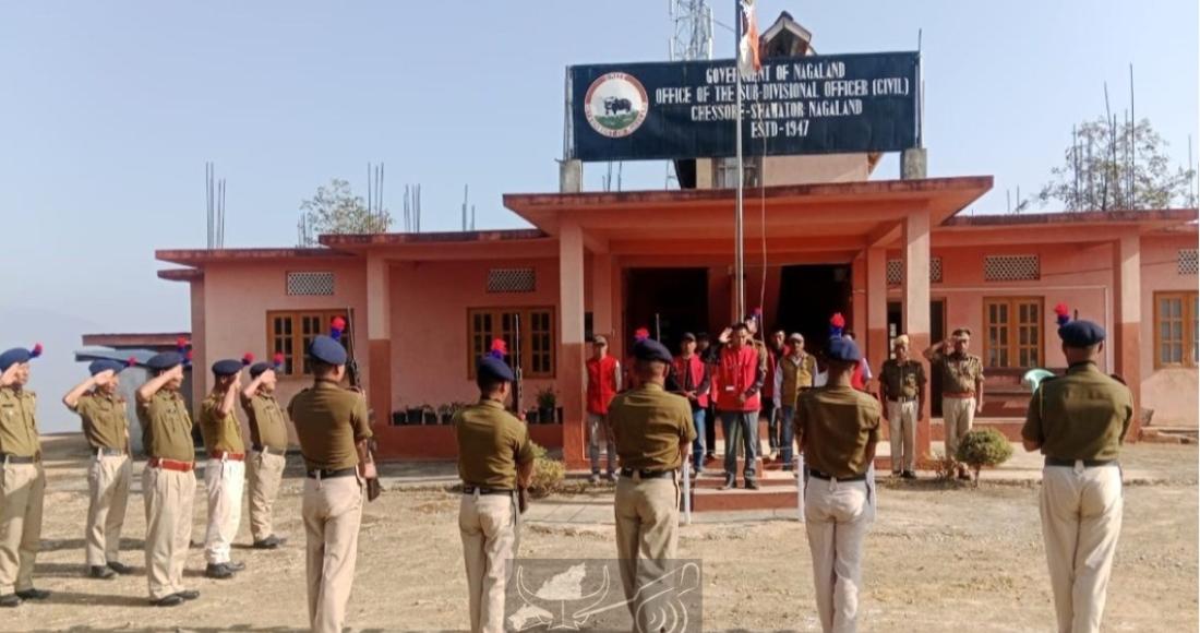 LAKIUMONG HD. DB TAKES RASHTRIYA SALUTE AT 76TH REPUBLIC DAY CELEBRATION IN CHESSORE