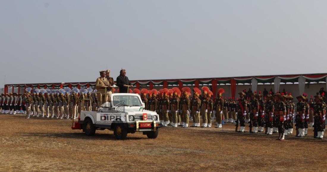 GOVERNOR LA GANESAN ADDRESSES THE STATE ON THE OCCASION OF THE 76th REPUBLIC DAY AT KOHIMA