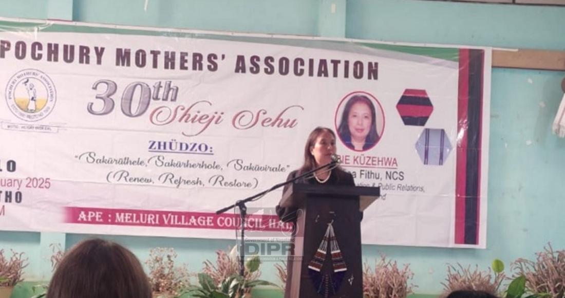 JOINT SECRETARY IPR KUSA FITHU SPEAKS AT 30th POCHURY MOTHERS' ASSOCIATION SESSION