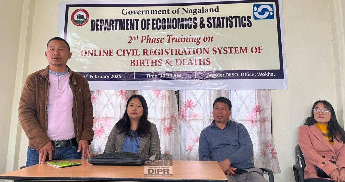 TRAINING ON ONLINE CIVIL REGISTRATION SYSTEM OF BIRTHS & DEATHS HELD AT WOKHA