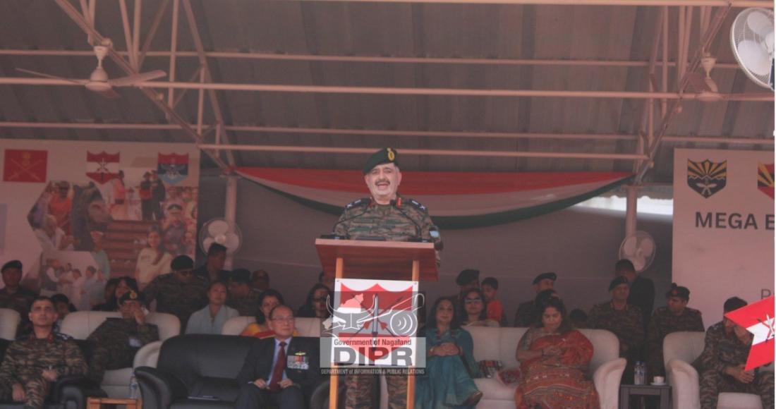 JOINT ARMED FORCES AND ASSAM RIFLES MEGA EX-SERVICEMEN RALLY HELD AT RANGAPAHAR MILITARY STATION