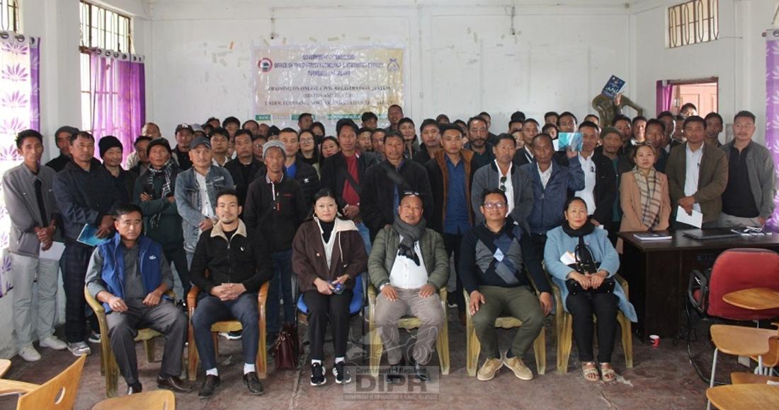 2ND PHASE OF TRAINING ON ONLINE REGISTRATION OF BIRTH AND DEATH HELD AT TUENSANG