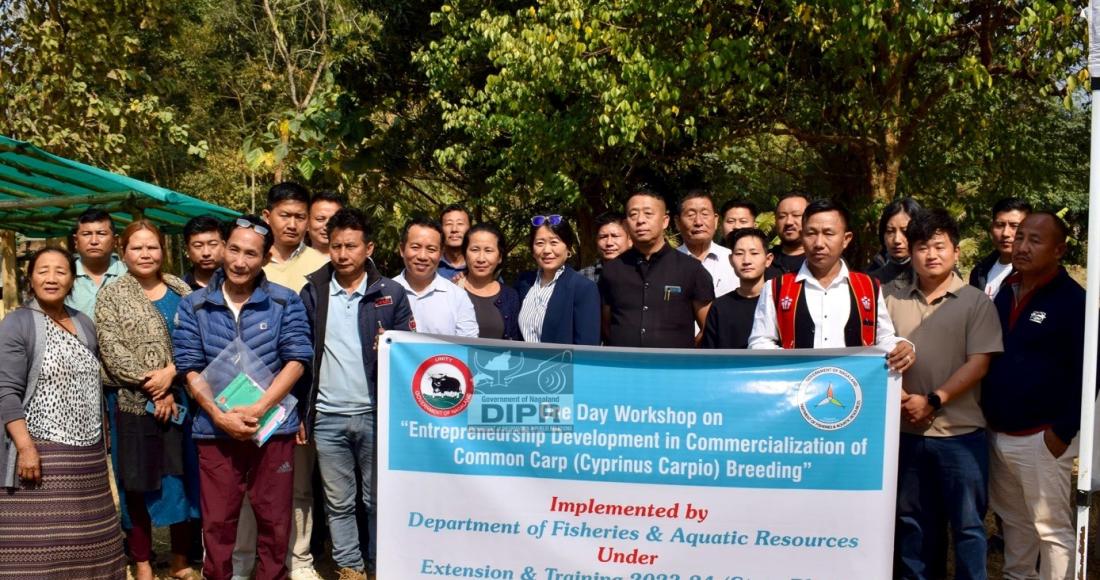 ONE DAY WORKSHOP ON ENTREPRENEURSHIP DEVELOPMENT IN COMMERCIALIZATION OF COMMON CARP (CYPRINUS CARPIO) BREEDING HELD AT JALUKIE