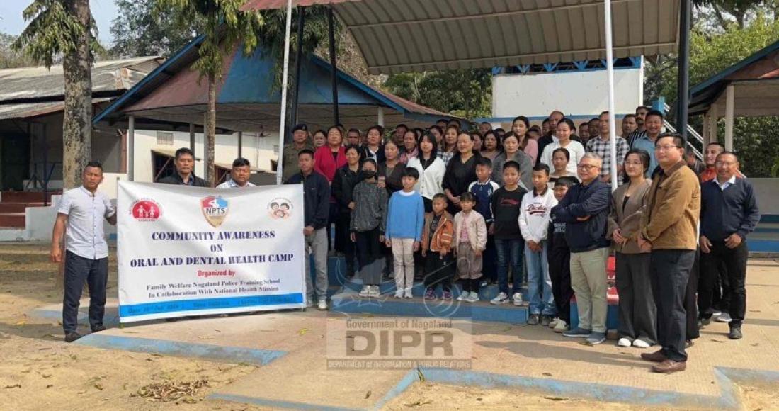 ORAL AND DENTAL HEALTH CAMP HELD AT NAGALAND POLICE TRAINING SCHOOL CHUMOUKEDIMA