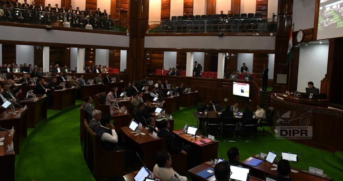 GOVERNOR OF NAGALAND, LA GANESAN, ADDRESSES THE FIRST SESSION OF THE 6TH SESSION OF THE 14TH NAGALAND LEGISLATIVE ASSEMBLY ON 3RD MARCH 2025