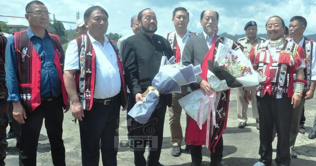 CM DR. NEIPHIU RIO AND DY. CM YANTHUNGO PATTON WELCOMED IN MOKOKCHUNG FOR MOATSU FESTIVAL 2025