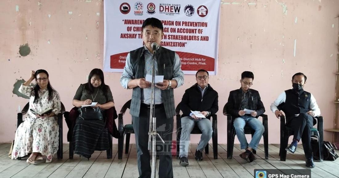 AWARENESS CAMPAIGN PROGRAM ON PREVENTION OF CHILD MARRIAGE HELD AT PHEK