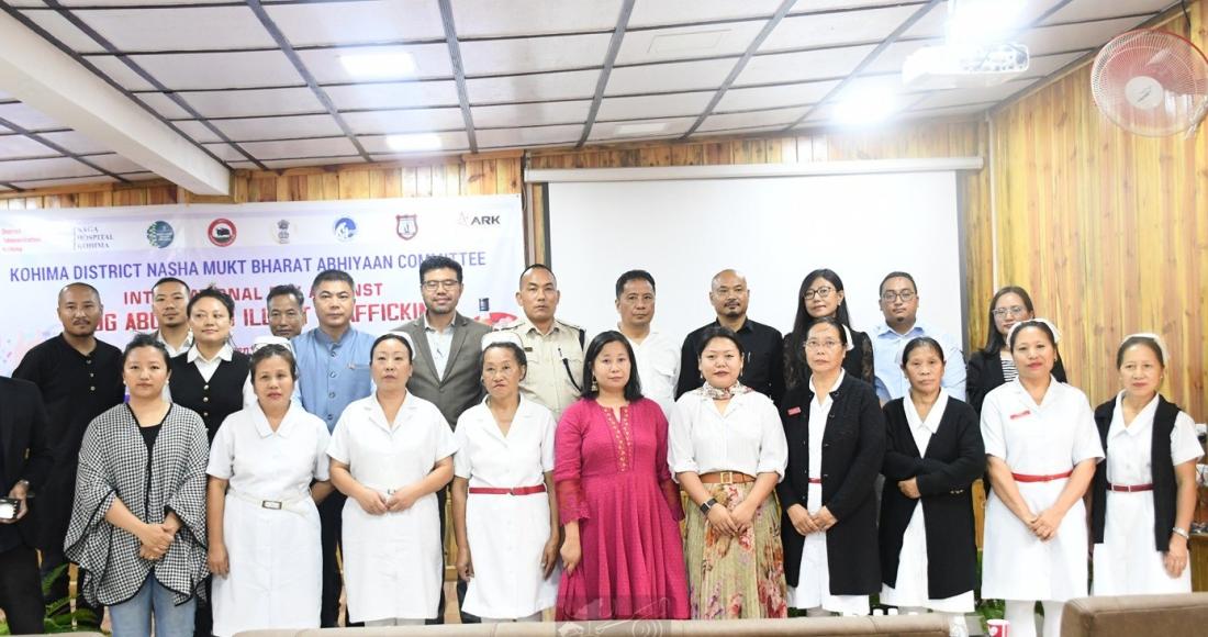 INTERNATIONAL DAY AGAINST DRUG ABUSE & ELLICIT TRAFFICKING HELD ACROSS THE STATE AT Kohima