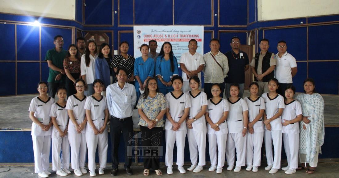 INTERNATIONAL DAY AGAINST DRUG ABUSE & ELLICIT TRAFFICKING HELD ACROSS THE STATE AT TUENSANG
