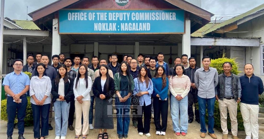DC Noklak, P. Mono Khiamniungan along with other officials on the last day of Training for Pre test House listing and Housing Census held at DC’s Conference Hall, Noklak