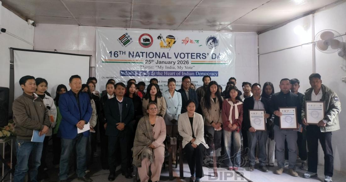 16th NATIONAL VOTERS’ DAY CELEBRATED AT TUENSANG