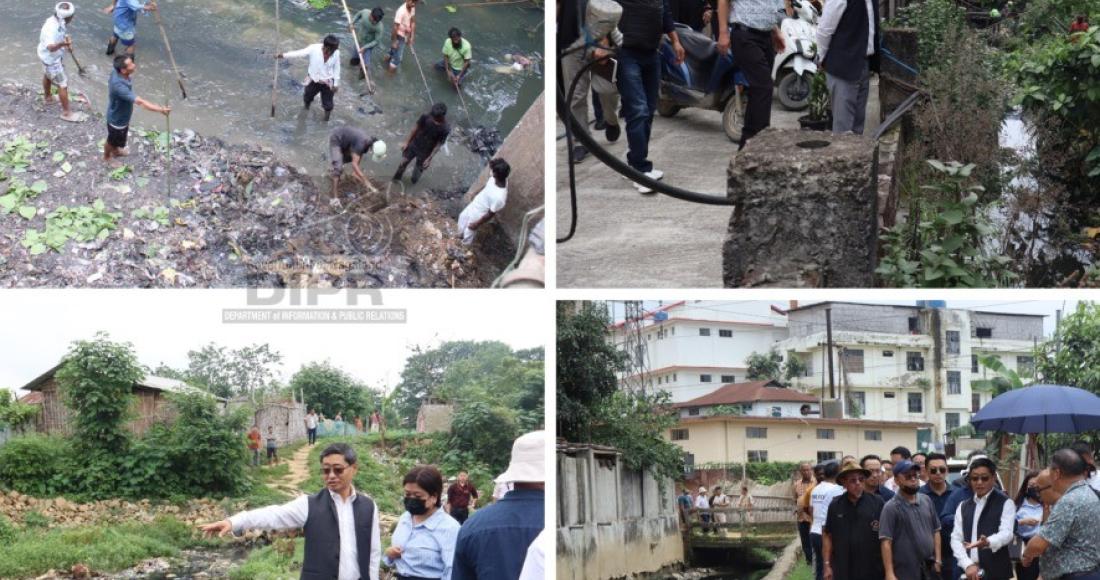 CHIEF SECRETARY REVIEWS FLOOD SITUATION, INSPECTS VULNERABLE ARAS AHEAD OF MONSOON IN DIMAPUR