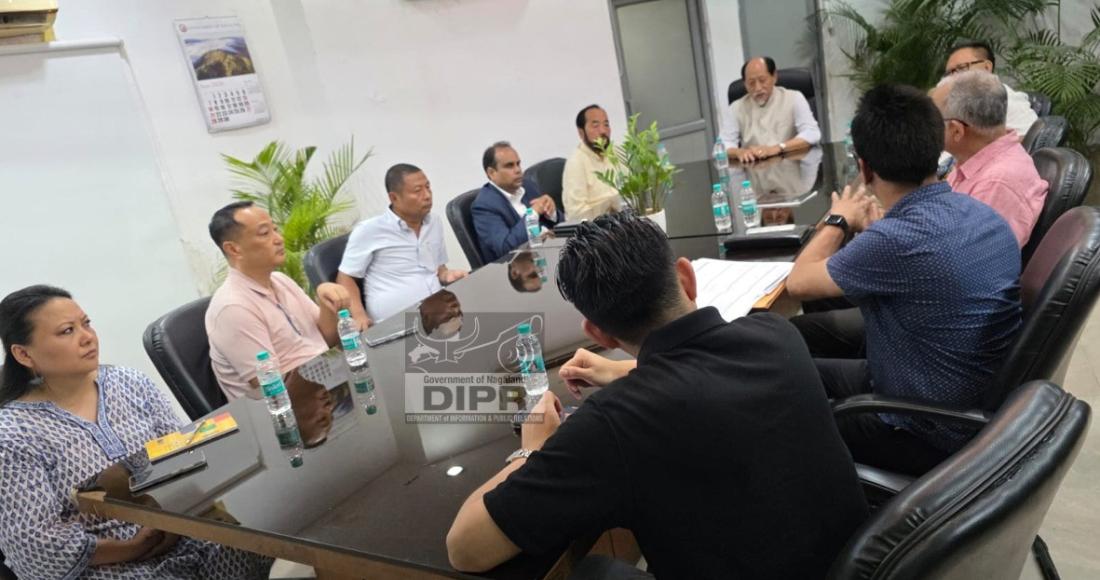 CM DR. NEIPHIU RIO VISITS FIRE OUTBREAK SITE AT NAGALAND HOUSE NEW DELHI