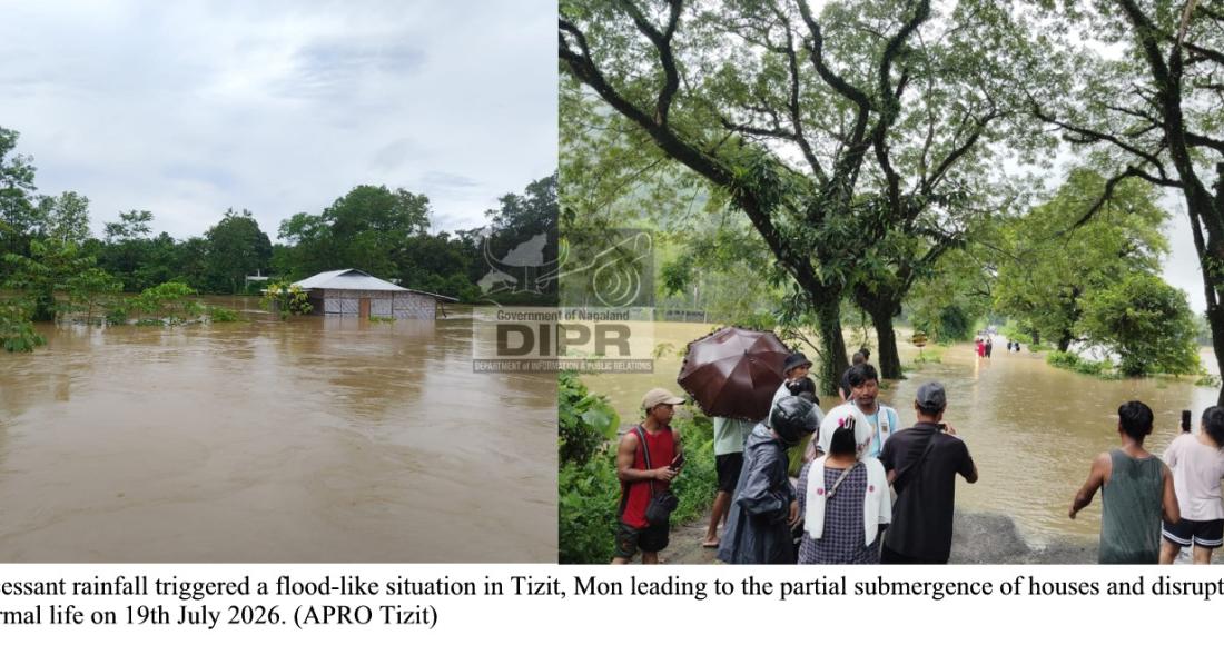INCESSANT RAINFALL CAUSES FLOOD-LIKE SITUATION IN TIZIT