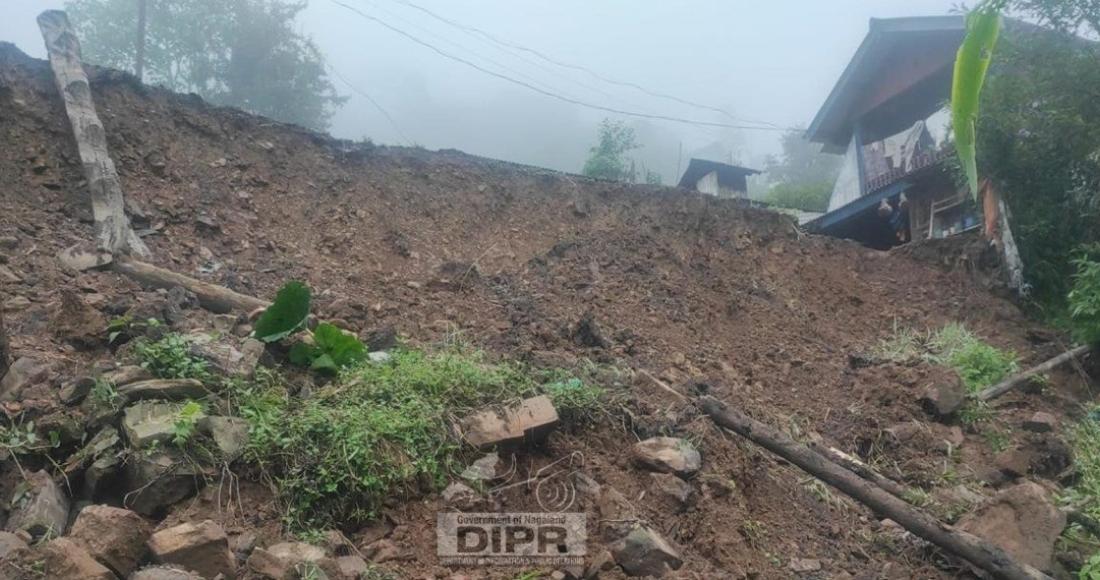 Landslide Damages Houses at Thevopisu Village Under Chozuba Sub-Division