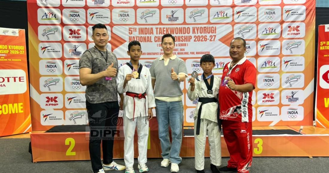 NAGALAND TAEKWONDO TEAM WINS SILVER AND BRONZE AT 5th INDIA TAEKWONDO NATIONAL CHAMPIONSHIP