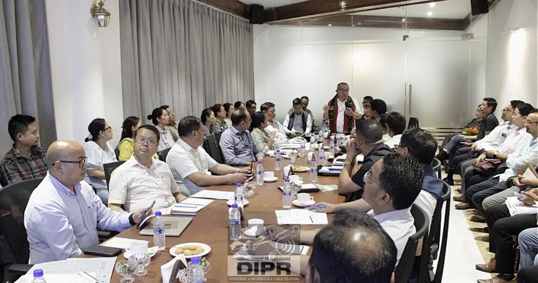 BRIEFING WITH INTER-MINISTERIAL CENTRAL TEAM HELD AT CHUMOUKEDIMA