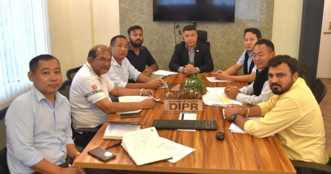 KOHIMA DISTRICT ADMINISTRATION REVIEWS NH WORKS ON KOHIMA-PHEK HIGHWAY