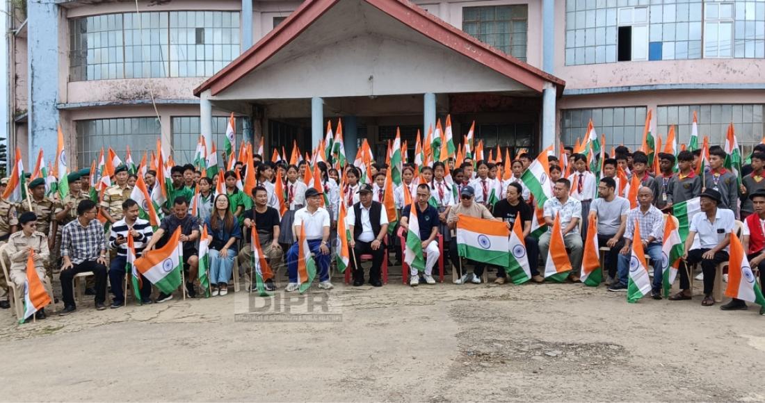 HAR GHAR TIRANGA CAMPAIGN OBSERVED AT LONGLENG:
