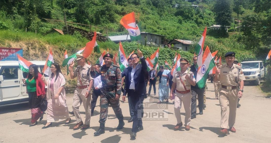 Har Ghar Tiranga rally at Pfutsero