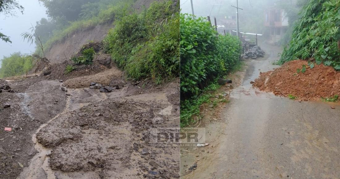 Landslides Damage Roads in Kiphire Town