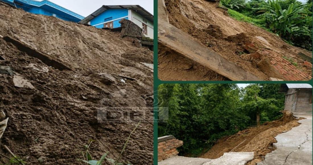 LANDSLIDES HITS OLD TSSORI VILLAGE UNDER BHANDARI SUB-DIVISION, WOKHA