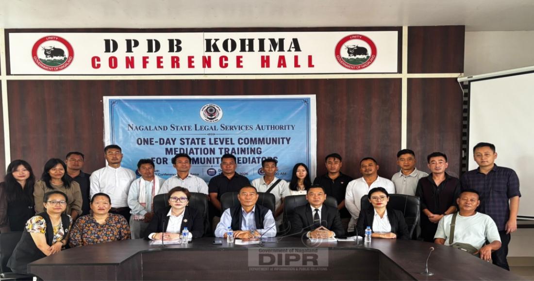 ONE-DAY STATE-LEVEL COMMUNITY MEDIATION TRAINING FOR COMMUNITY MEDIATORS HELD AT KOHIMA