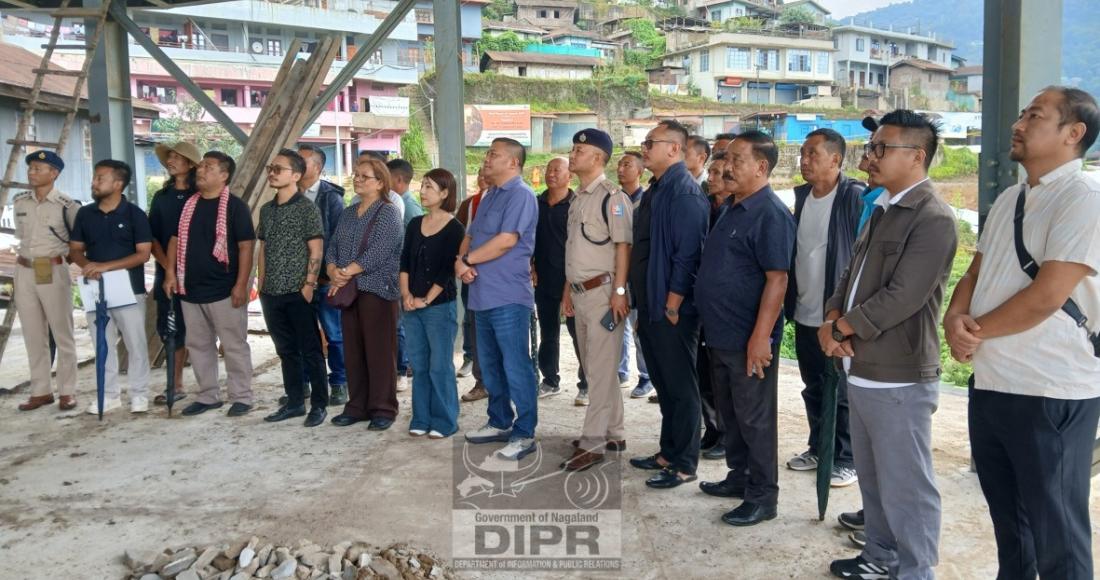 MINISTER P. BASHANGMONGBA CHANG VISITS LANDSLIDES AREAS AT TUENSANG