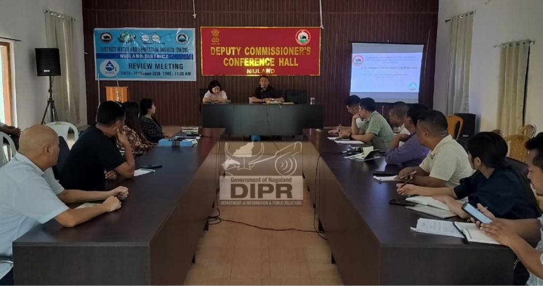 REVIEW MEETING ON THE 16th FINANCE COMMISSION TIED GRANTS HELD AT NIULAND