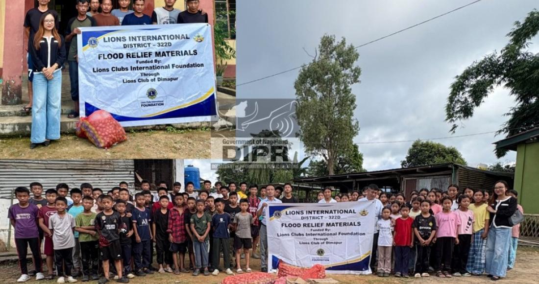 Officials from District Administration, DDMA and DCPO, Longleng disbursed ration relief