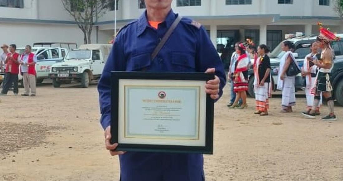 Rangbambo conferred District commendation award