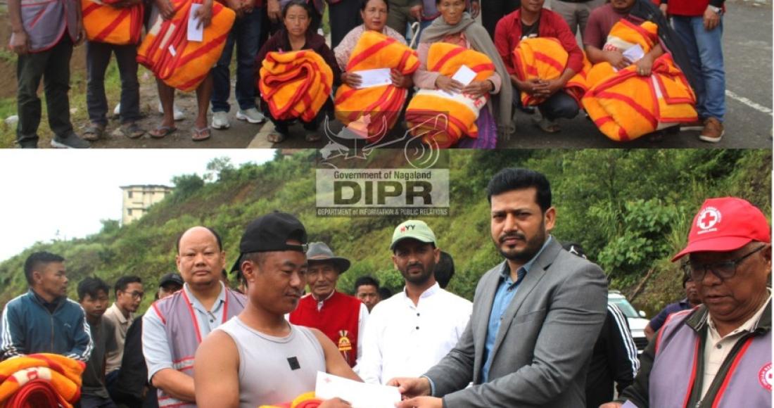 RELIEF PACKAGES DISTRIBUTED TO LANDSLIDE-AFFECTED FAMILIES IN NEW COLONY