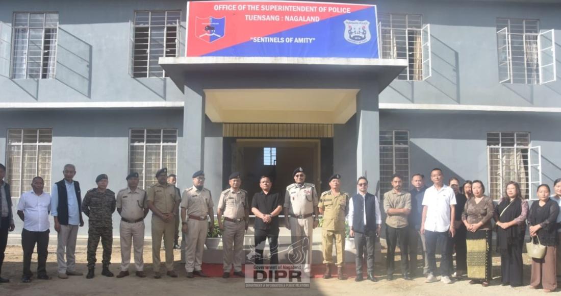 MINISTER P BASHANGMONGBA CHANG INAUGURATES SP OFFICE IN TUENSANG