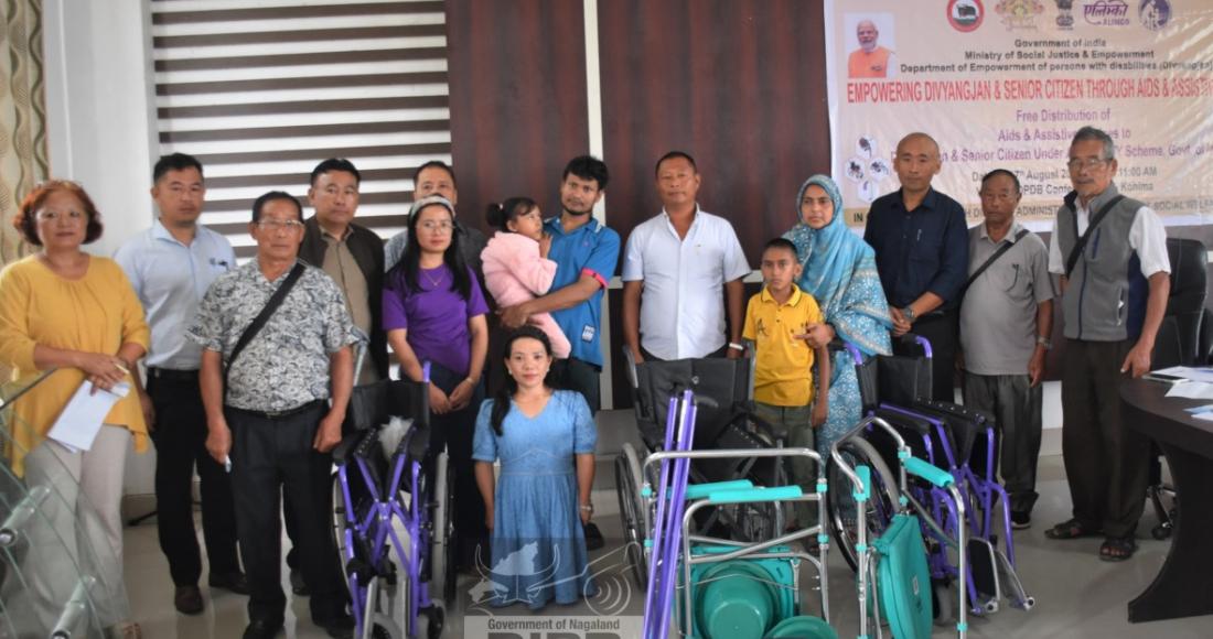 ASSISTIVE DEVICES DISTRIBUTED TO PERSONS WITH DISABILITIES AND SENIOR CITIZENS IN KOHIMA