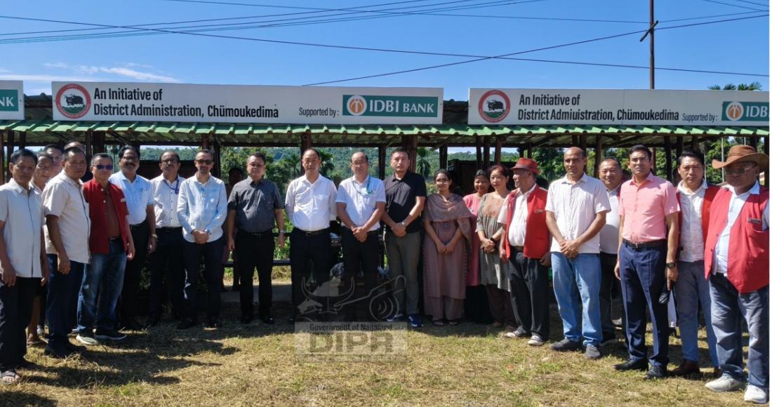 DC CHUMOUKEDIMA INAUGURATES BAMBOO MARKET STALLS