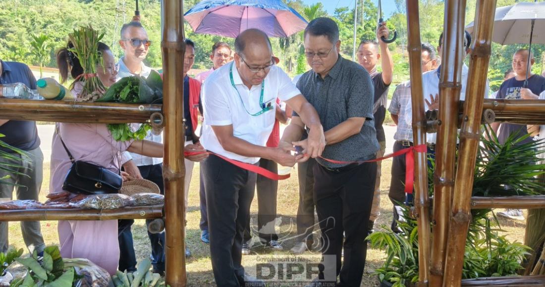 DC CHUMOUKEDIMA INAUGURATES BAMBOO MARKET STALLS