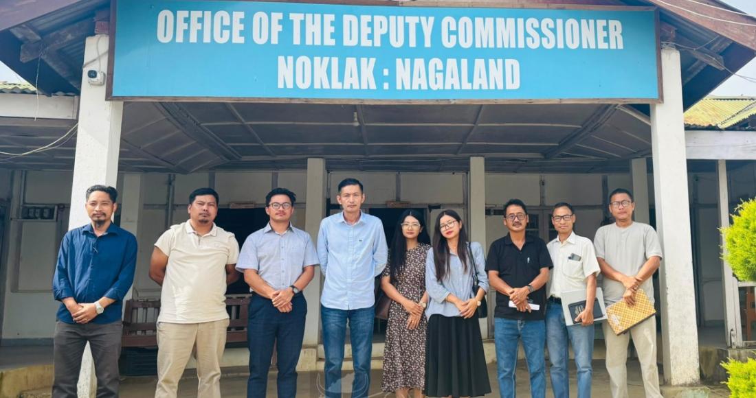 DC Noklak, P Mono Khiamniungan along with officials during a review meeting on “Mission AIDS Suraksha” held at DC’s Office, Noklak